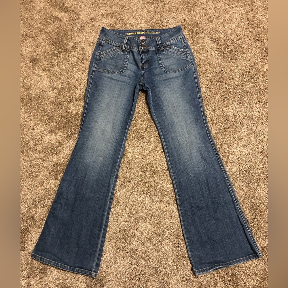Duck Head Jeans Co Womens Blue Casual Low Rise Bootcut Denim Jeans Size 5* Cute!